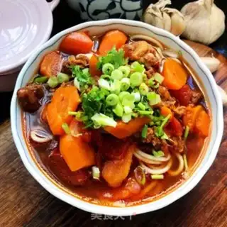 Make Carrot and beef noodles step 15