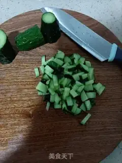 Make Three-coloured rice fried rice step 2