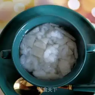 Make Autumn pear stewing snow clams step 10