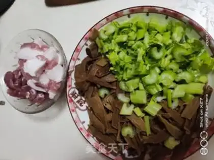 Make Meatloaf, celery, beans step 1