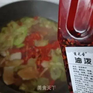 Make Red oil pork noodles step 16