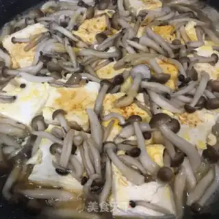 Make Crab mushroom tofu step 7