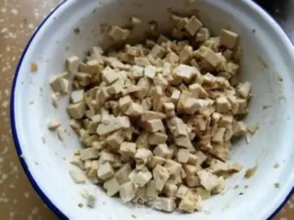 Make Pumpkin tofu bag step 3