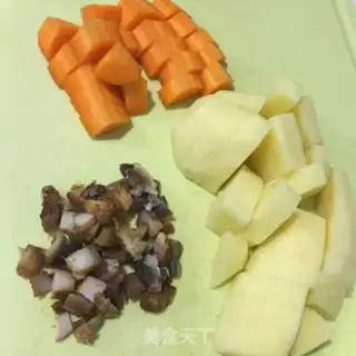 Make Potato rice step 1