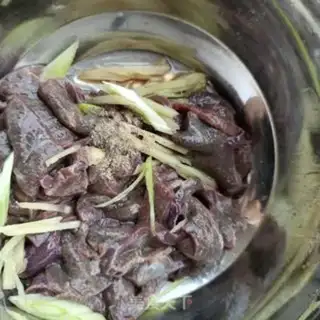 Make Pilla pepper fried liver step 5