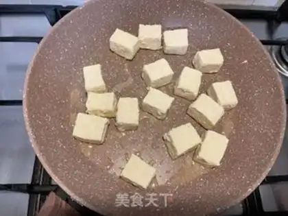 Make Garlic tofu step 5