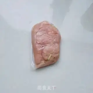 Make Chicken chest fried cucumber step 1