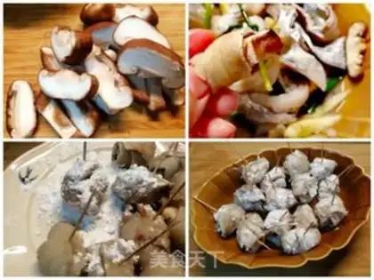 Make Dragonball with fish rolls step 2