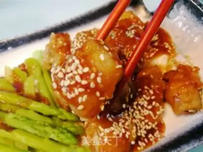 Make Dragonball with fish rolls step 9