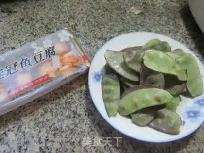 Make Fish tofu fried lentils step 0
