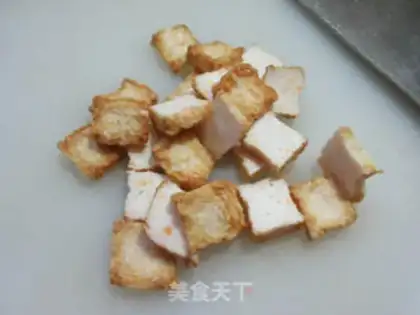 Make Fish tofu fried lentils step 1