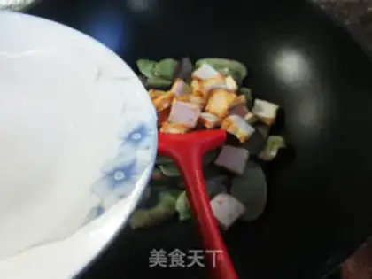 Make Fish tofu fried lentils step 3