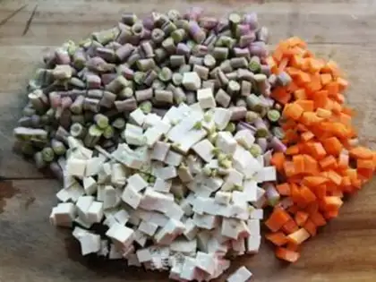 Make Carrot and tofu step 0