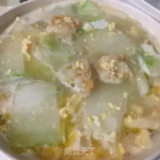 Make Shrimp eggs and melon soup step 7