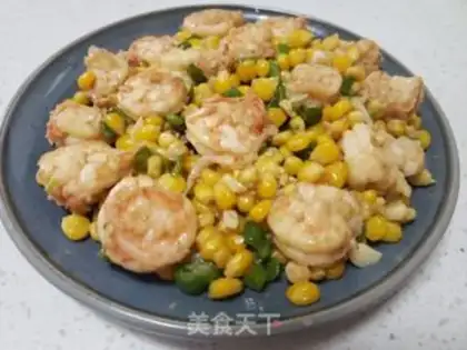 Make Corn fried shrimp step 8