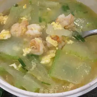 Make Shrimp eggs and melon soup step 9