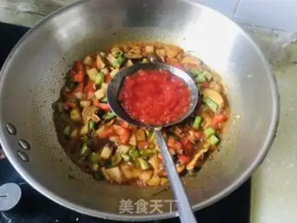 Make Chicken mushrooms and potatoes. Noodles step 5