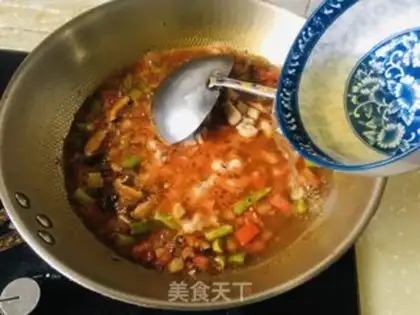 Make Chicken mushrooms and potatoes. Noodles step 7