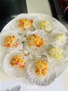 Make Garlic fan sap step 2