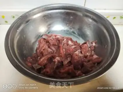 Make Cream beef step 1