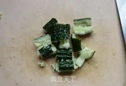 Make cucumber onion shrimp step 6