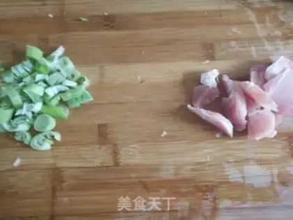 Make White mushroom fried meat step 1