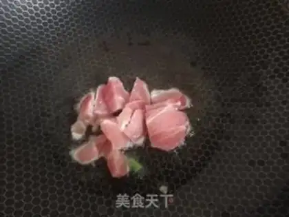 Make White mushroom fried meat step 2