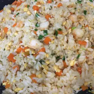Make Egg shrimp fried rice step 7