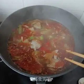 Make Red oil and liver powder step 16