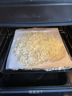 Make Seafood mushroom pizza step 10