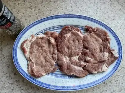 Make Black pepper pork step 2