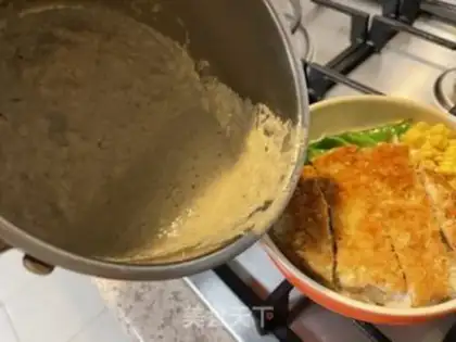 Make Fungus juice pork step 11