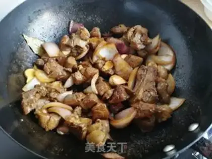 Make Yellow lamb step 6