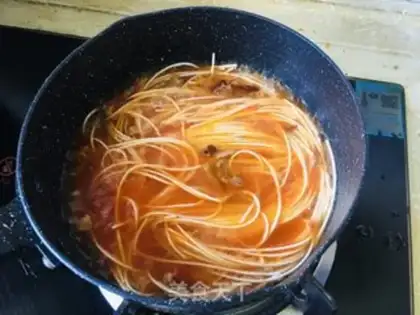 Make Beef ketchup noodles step 2