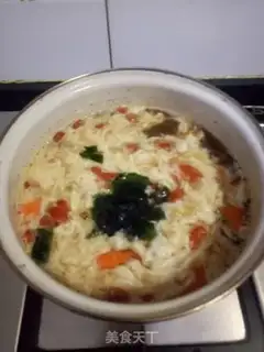 Make The dress and the egg soup step 4