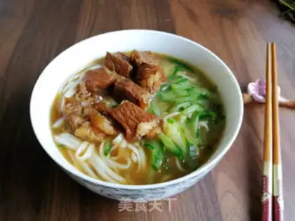 Make Red beef noodles step 8