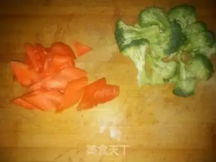 Make Shrimp fried broccoli step 2