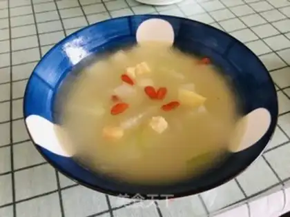 Make A melon-bread soup step 7
