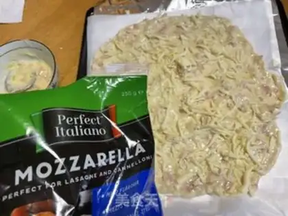 Make White bacon pizza step 7