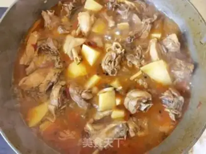 Make Chicken-cooked potatoes step 13