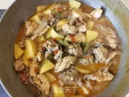 Make Chicken-cooked potatoes step 14