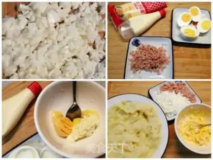 Make Japanese potato egg salad step 2