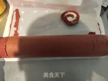 Make Red velvet cream cake rolls step 20