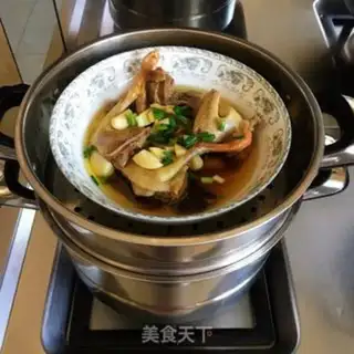 Make A mushroom stew pigeon step 8