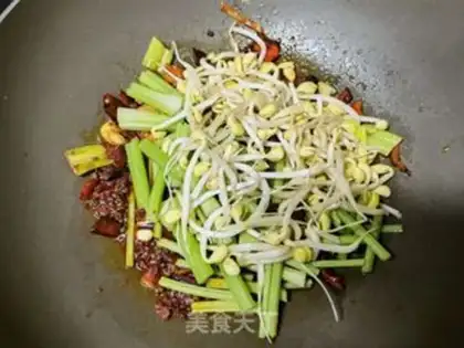 Make Soybeans, celery step 8