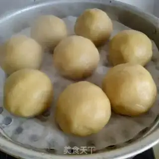 Make Sticky corn bean buns step 15