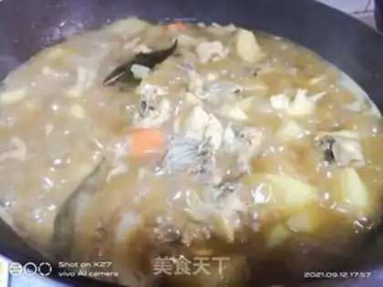Make Curry potato chicken step 5