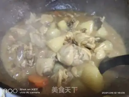 Make Curry potato chicken step 6