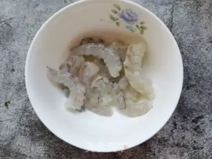Make A corset of veal shrimp step 0