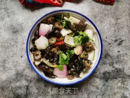 Make Onion wood and sea cucumber step 9